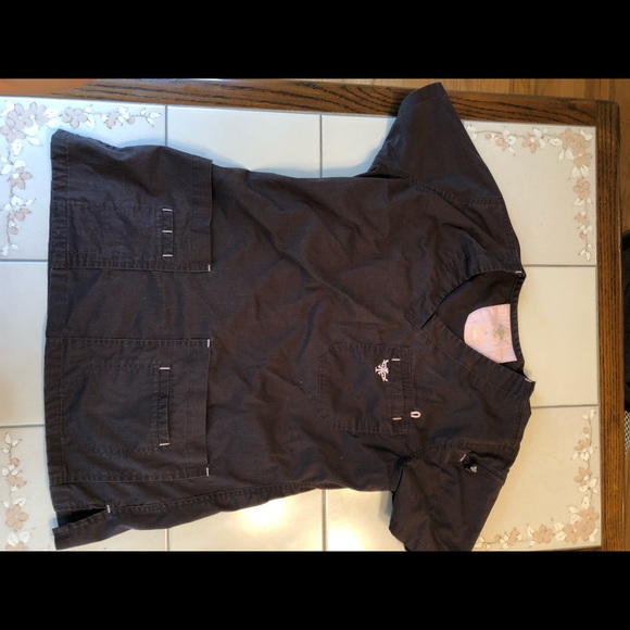 Med Couture Dark Gray Scrub Set, Size S - Picture 4 of 6